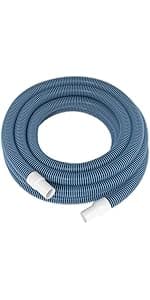 Pool Vacuum Hose With Swivel Cuff 1-1/2" Diameter 18FT Flexible Heavy Duty Pool Vacuum Cleaning Hose Perfect for Above&In Ground Swimming Pool