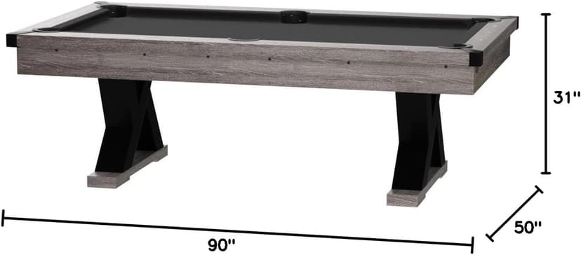 American Legend Billiard Table with Rustic Wood Finish