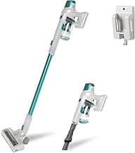 Kenmore DS4020 Cordless Stick Vacuum Lightweight Cleaner 2-Speed Power Suction LED Headlight 2-in-1 Handheld for Hardwood Floor, Carpet & Dog Hair, Green