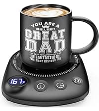 Coffee Mug Warmer-Fastest Heating & Highest Temperature, Coffee Cup Warmer for Desk Auto Shut Off, 4 Temp Settings & 1-12H Timer, Smart Electric Mug & Candle Warmer for Coffee, Tea (Black) B0CC8DS2S5