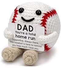 Cute Birthday Card for Mom Dad Grandson Teacher, Handmade Sports Gifts Baskets for Coach Players, Party Favors Decoration Baseball Christmas Birthday Gifts for Son Daughter, Crochet Gifts for Women B0GWQVK2Z9