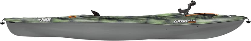 Pelican Argo 100X - Angler Sit in Fishing Kayak - Vapor Black Lime - Lightweight Stable - Ergoform™ Padded seat - 10 ft