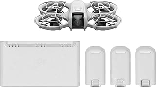 DJI Neo Three-Battery Combo, Mini Drone 4K UHD Camera for Adults, 135g Self Flying Drone That Follows You, Palm Takeoff, Subject Tracking, QuickShots, Stabilized Video (Controller-Free)