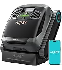 (2026 Upgrade) AIPER Scuba X1 Cordless Robotic Pool Cleaner with Micromesh Ultra-Fine Filter, Include Wireless Charging Dock, Cross Pattern Smart Navigation, Horizontal Waterline Scrubbing