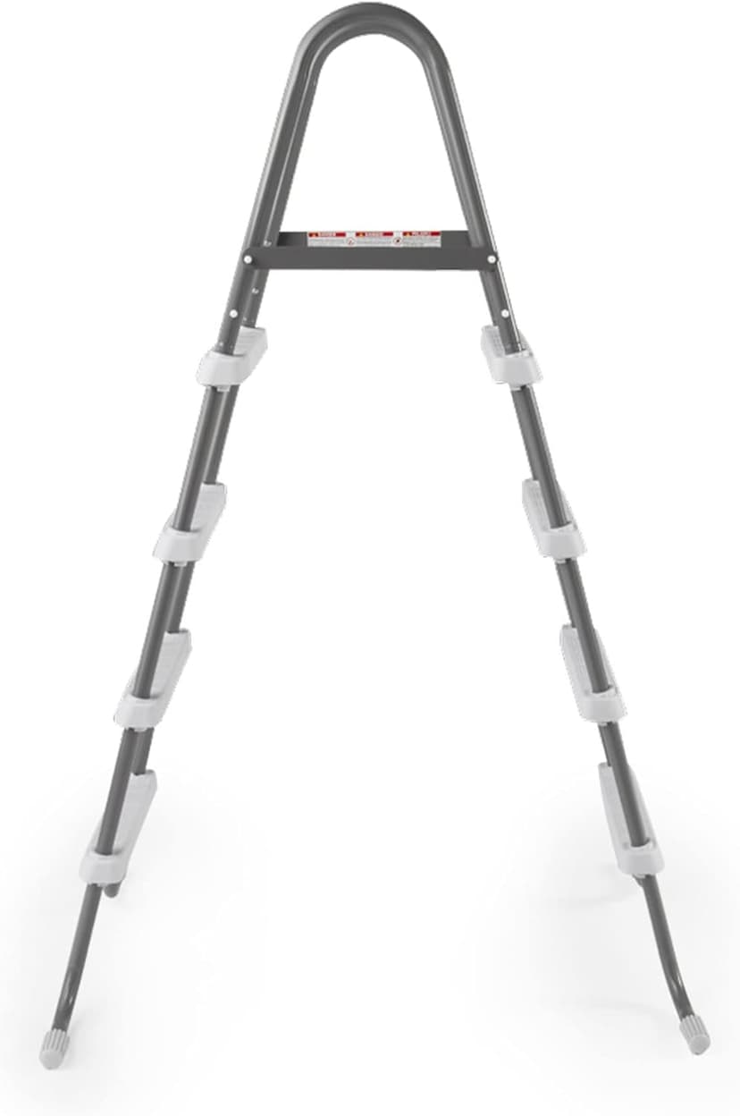 Intex Steel Frame Above Ground Swimming Pool Entry/Exit Ladder for 48" High Wall Pools, 300 Pound Capacity, Accessory Only, Pool Not Included
