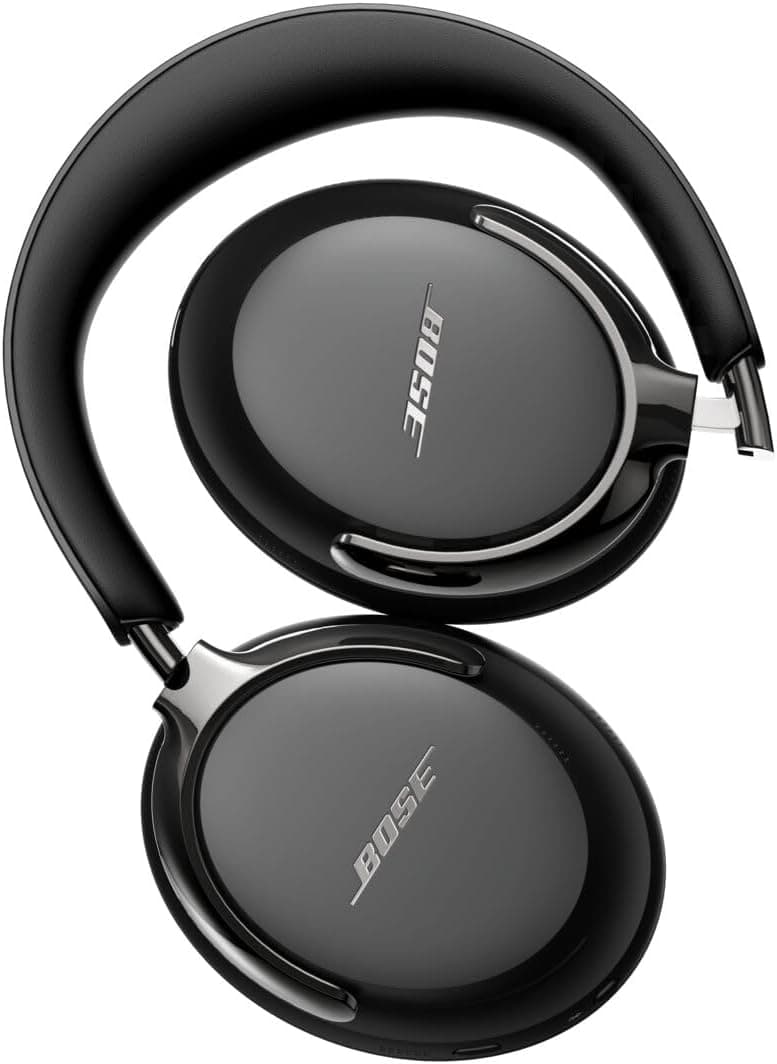 Bose New QuietComfort Ultra Bluetooth Headphones (2nd Gen), Wireless Headphones with Spatial Audio, Over Ear Noise Cancelling with Mic, Up to 30 Hours of Play time, Black