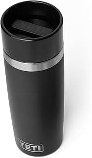 YETI Rambler 16 oz Travel Bottle, Stainless Steel, Vacuum Insulated with Leakproof Commuter Cap, Black
