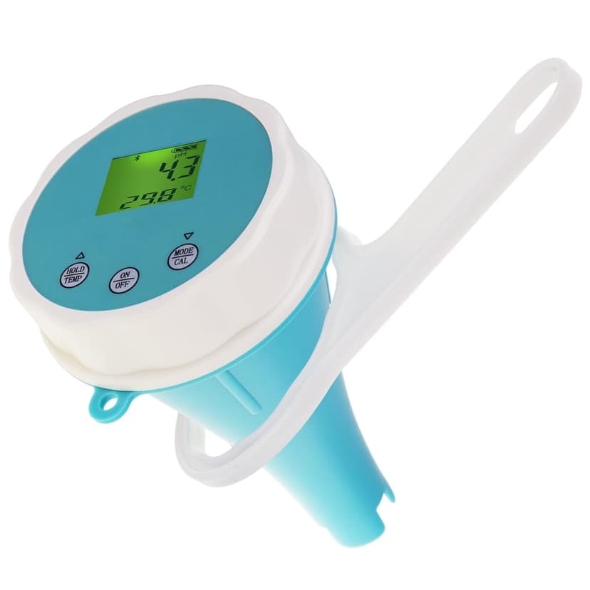 6-in-1 Wireless Water Quality Tester Bluetooth Floating Water Quality Monitor for Pools, Spas, and Hydroponics - pH, EC, ORP, Chlorine, Salinity, and Temperature Measurement