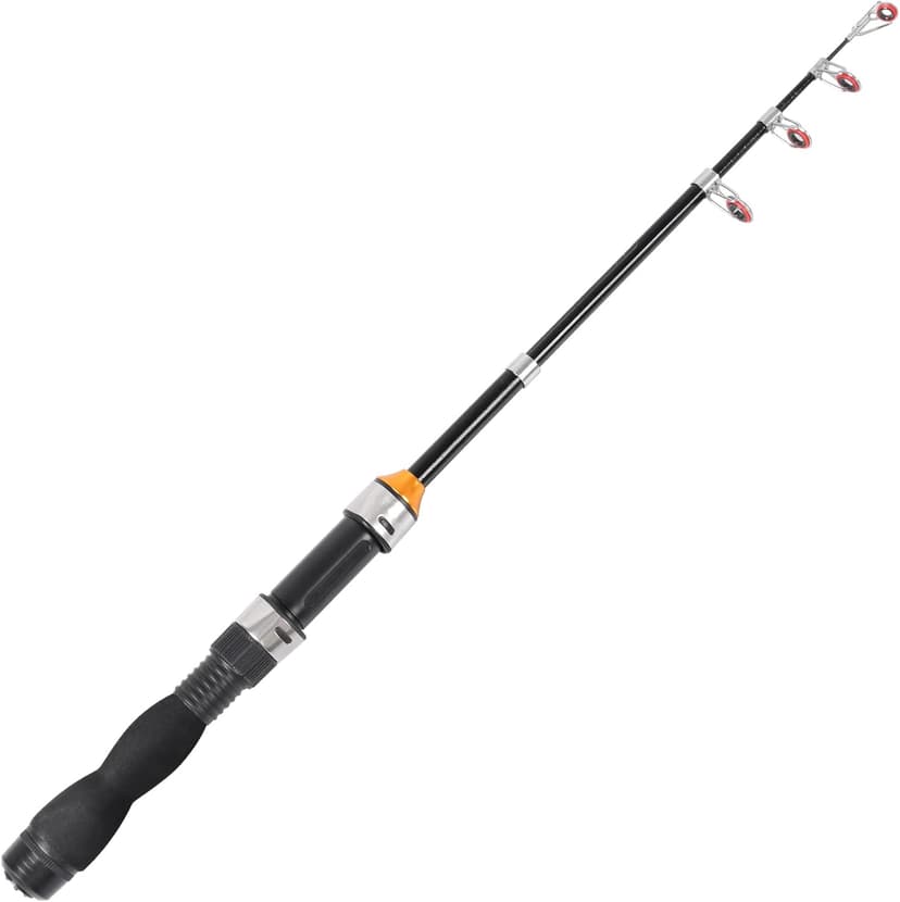 Telescopic Collapsible Extendable Fishing Rod for Saltwater and Freshwater, Lightweight and Compact Design