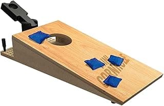 Tabletop Mini Cornhole – Dexterity Skill Game for Families | Portable Cornhole Toss Game for Kids Ages 8+ & Adults | Competitive Two‑Player Party Game Fun