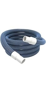 Pool Vacuum Hose With Swivel Cuff 1-1/2" Diameter 18FT Flexible Heavy Duty Pool Vacuum Cleaning Hose Perfect for Above&In Ground Swimming Pool
