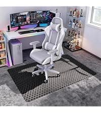 Winado Office Chair Mat, 36"x48" Non-Slip Under Computer Desk Chair Carpet Floor Protector, Heavy Duty Clear Plastic Chair Mats for Rolling Gaming and Work Chairs (Carpet 90 * 120 * 0.2cm with Lip)