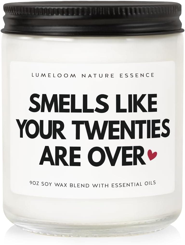 Funny 30th Birthday Gifts for Women Unique, 9oz Lavender Scented Soy Wax Candle, 1995, 30th Birthday Decorations for Her, Him, Women, Men, Wife, Sister, Friends, Daughter, Cool Gifts