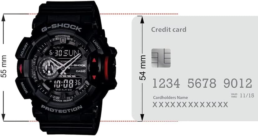 Casio G-Shock GA-400-1B | Large Rotary Switch | Shock & Magnetic Resistant | 200M Water Resistant