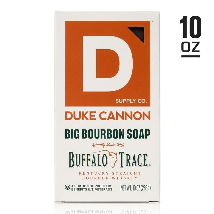 Duke Cannon Supply Co. Extra Large Bar Soap - Men's Natural Bar Soap With A Masculine Scent - Big American Bourbon Scented - All Skin Types - Hydrating Big Brick of Soap - Bourbon,10 oz B0DVMHBV8Q