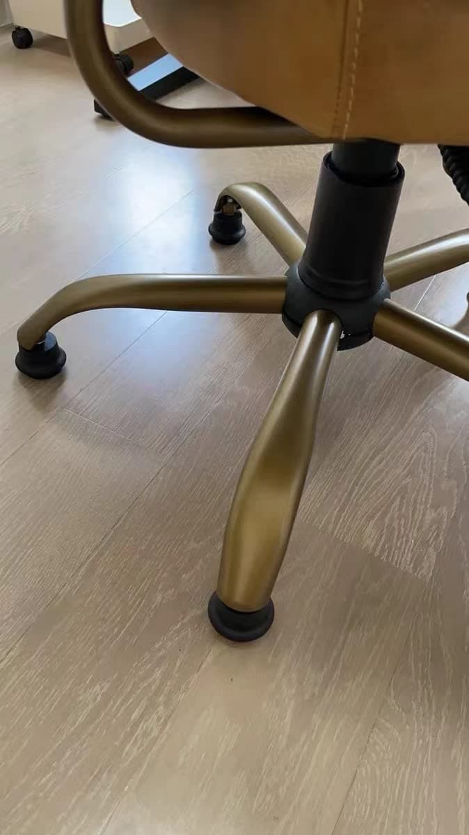 5PCS Bell Glides 2" Replacement Office Desk Chair or Stool Swivel Caster Wheels,Easy Conversion from Wheeled Casters to Stationary Feet to Protect Wood or Hardwood Floor