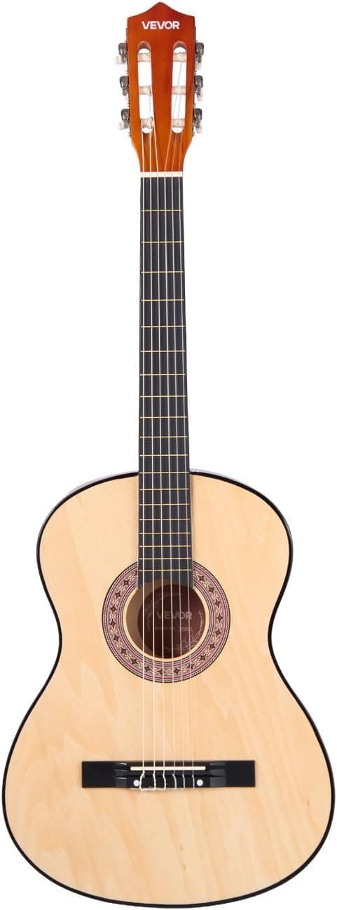VEVOR Acoustic Guitar, Classical Guitar Starter Kit for Beginners, with Nylon Strings, Basswood Guitar, for Kids Adults Girls Boys Students
