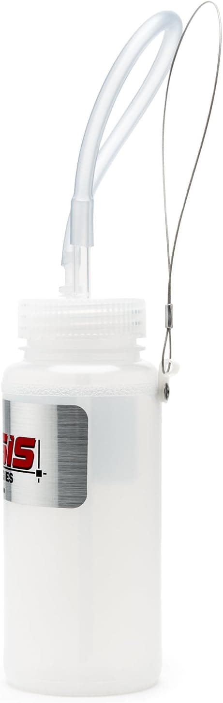 Genesis Universal 1 Person Brake Bleeder Bottle with a Stainless Steel Cable Mount and 12 Inch Fluid Tube