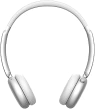 ILOCKZONE LC70 Small Wireless On-Ear Headphones – Lightweight Silver Headphones with USB-C Charging, Enhanced Bass Technology, 60H Battery with Hybrid Active Noise Canceling Function