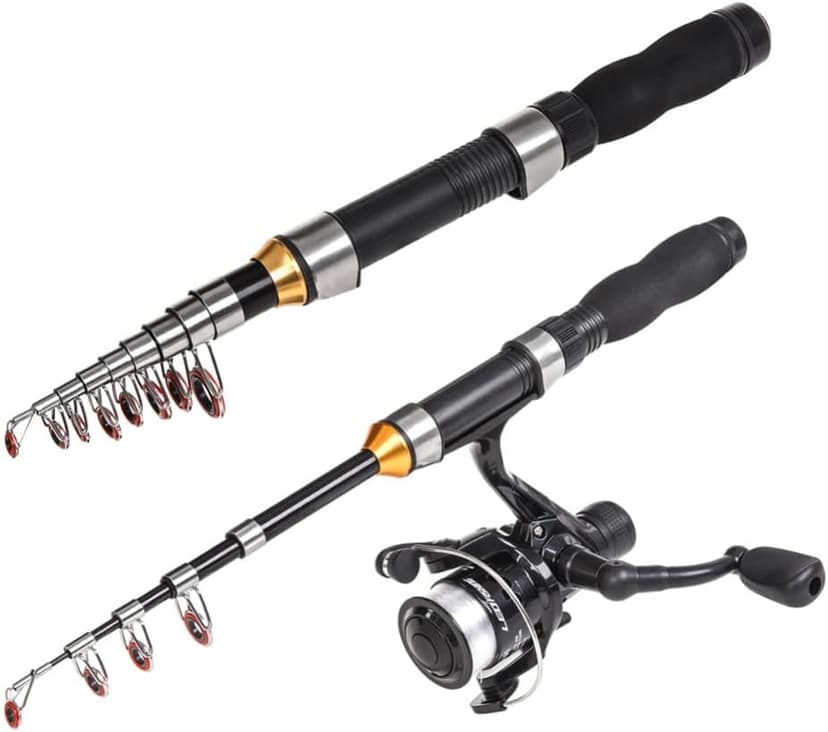 Gigicloud 1PCS Telescopic Fishing Rod 1.0m-2.3m Fishing Pole Glass Rod Super Short Mini Bass Bait Casting Fishing Rod
