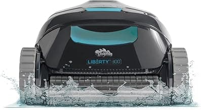 Dolphin Liberty 300 Cordless Automatic Robotic Pool Vacuum Cleaner, Magnetic Charging, Click-Up for Easy Removal, Ideal for In-Ground Pools up to 33 FT in Length