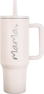 Mama Tumbler 40 oz Cup with Lids Straws First Mothers Day Gifts for New Mom Gifts for Pregnant Mother, Mama, Mom To Be B0F1DK279Y