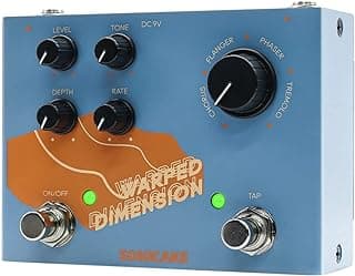 SONICAKE Modulation Guitar Effects Pedal 4 Mode of Chorus, Flanger, Phaser & Tremolo Digital Warped Dimension