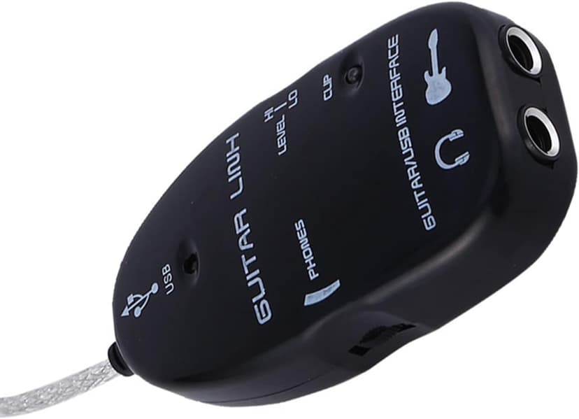 Sunicon Professional USB Guitar Cable, Guitar to USB Interface Cable Link Audio with Software CD Driver for PC Recording Adapter