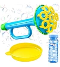 JOYIN Big Bubble Wands Set Bulk for Kids Summer Outdoor Toy Game Activity Party Favors, 18 Pcs Giant Bubble Maker with Tray, 12" Large, 6 Pcs Solution Suitable for All Age People