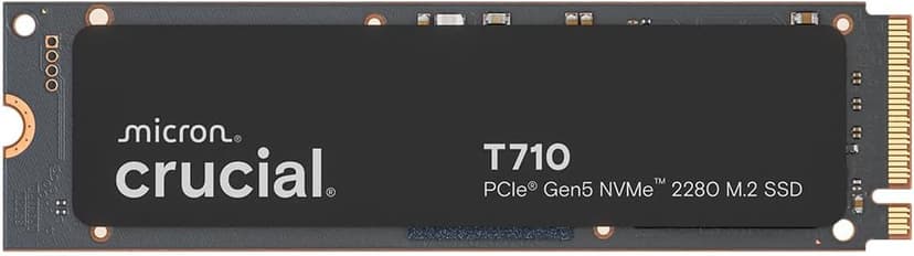 Crucial T710 PCIe Gen5 NVMe 1TB SSD, Up to 14,900 MB/s, Laptop & Desktop Compatible (PC), for Creatives and Hardcore Gamers, Solid State Drive, Includes 1Mo Adobe CC – CT1000T710SSD8-01