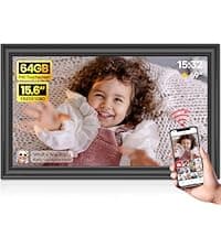 BIGASUO Digital Picture Frame, 10.1" Frameo Digital Frame WiFi with 32GB Memory, 1280x800 IPS Touch Screen, Send Photos/Videos from Your Phone Anywhere, Photo Gifts for Parents and Grandparents