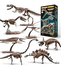 Zippytots Dinosaur Toys for Kids 3-5, 10 PCS Realistic Plastic Dinosaur Figure Toy Set Including T-Rex, Stegosaurus, Spinosaurus, Ideal Gift for Toddle