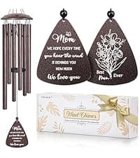 Best sister ever gift for women birthday christmas mother's day, sisters in law gift, sister gifts from brother, home decor Sister Gifts, 32" Bronze Wind Chimes, Sister's Birthday Gifts from Sisters B0FLDC4X15