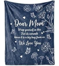 Fun Gifts for Mom on Birthday Mother's Day,Flannel Material ,Suitable for naps and rest,Mom Stocking Stuffers Mom Blanket,Fun Gifts for Mom from Daughter Son, 60 x 50 in B0HFN2KSHC