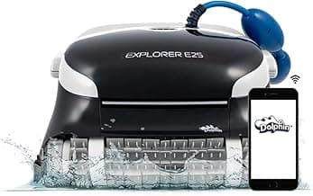 Dolphin (2026 Model) Explorer E25 Wi-Fi Robotic Pool Vacuum Cleaner Pools up to 50 FT - Waterline Scrubber Brush