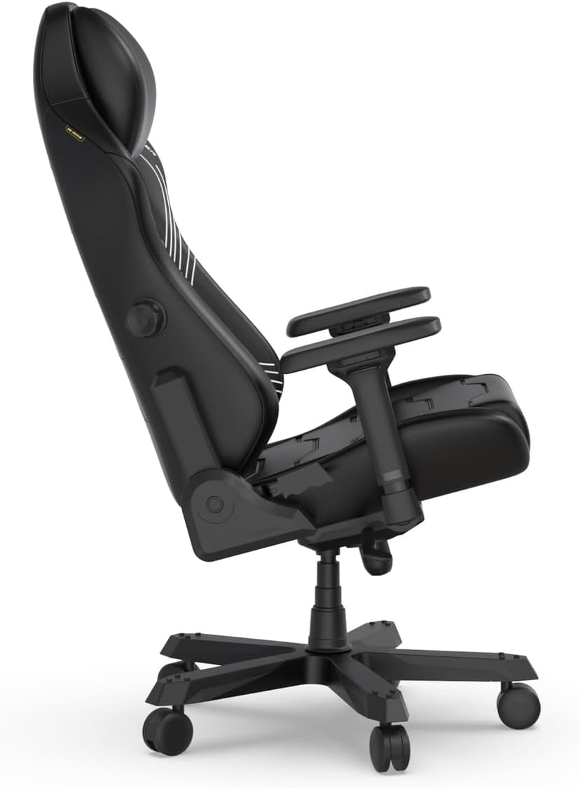 DXRacer Master XL Video Gaming Chairs for Adults, Ergonomic Reclining Computer Gaming Chair, Racing Style Height Adjustable (EPU Leatherette, Black Line)