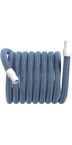 Pool Vacuum Hose With Swivel Cuff 1-1/2" Diameter 18FT Flexible Heavy Duty Pool Vacuum Cleaning Hose Perfect for Above&In Ground Swimming Pool
