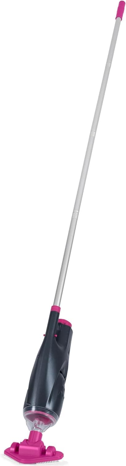 Rechargeable Handheld Hot Tub Spa Pool Vacuum, Cordless & Waterproof IPX8, 60-Min Runtime, 2 Brush Heads, Spot Cleaner for Spas & Small Pools up to 20ft (Dyson-Style Gray)