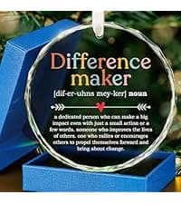 HEXMOZ Retirement Gifts - Retirement Gifts for Women, Men 2025 - Retired Ornament 2025 - Retired Gift for Coworker, Boss, Employee, Teacher, Nurse, Woman, Man - Glass Christmas Ornament Keepsake