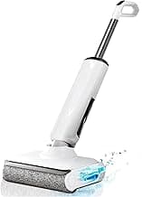 Wet Dry Vacuum Cleaner, 180° Lay-Flat Cordless Vacuum Mop Combo with Edge Cleaning, All-in-One Floor Cleaner for Hard Floors, Self-Cleaning, 45mins Runtime, LED Display, Voice Prompts