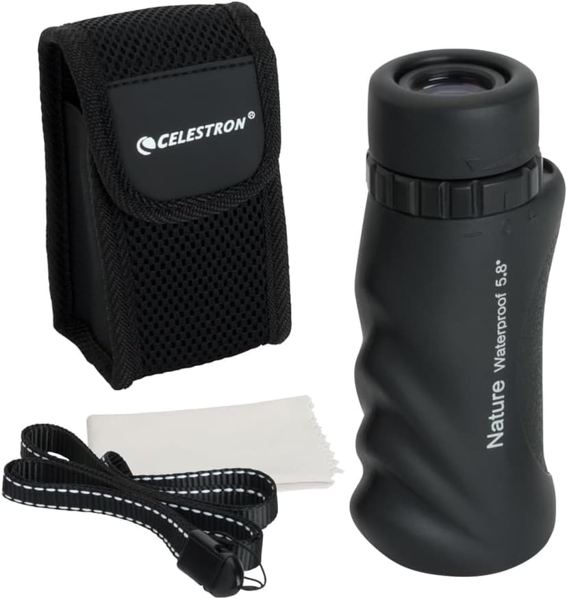 Celestron – Nature 10x25 Monocular – Ideal for Hiking and Wildlife Viewing – Multi-Coated Optics – 25mm Objective Lens – BaK-4 Prism –Twist-Up Eyecup – Waterproof & Fogproof