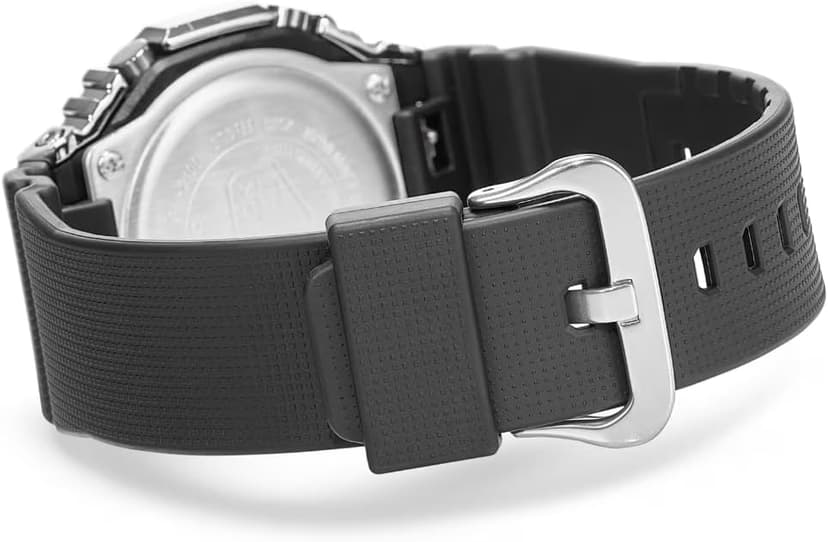 G-Shock Casio Metal Covered Octagonal Black Resin Band Watch GM2100-1A