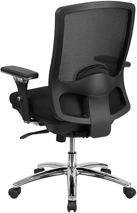 Flash Furniture HERCULES Series 24/7 Intensive Use Big & Tall 350 lb. Rated Black Mesh Multifunction Swivel Ergonomic Office Chair