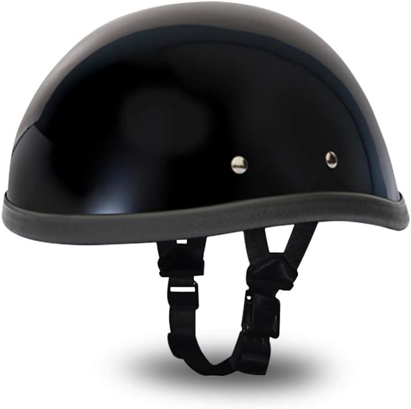 Daytona Helmets Eagle Headgear for Men - Novelty Half Helmet with Breathable Liner - Retro Skull Cap Helmet with Head Wrap