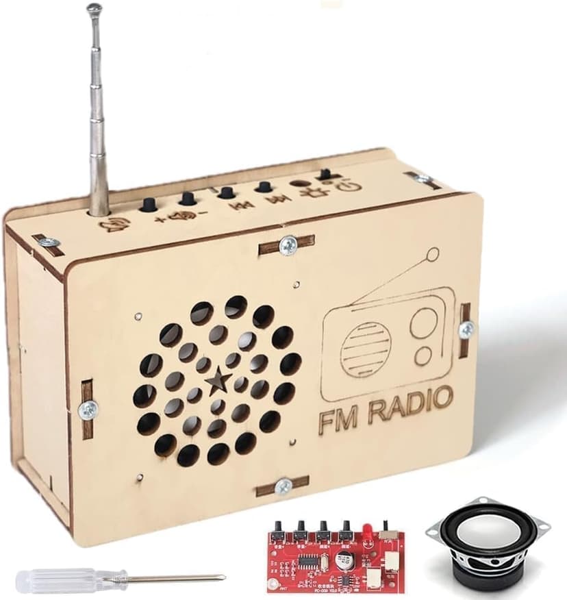 STEM Toys for Ages 6-8-13 Science Kits DIY Building Your Own Radio Crafts for Kids Stocking Stuffers Birthday Gifts for 9 11 12 14 15+ Year Old Boys Girls Teens Circuit Engineering Electronics Project