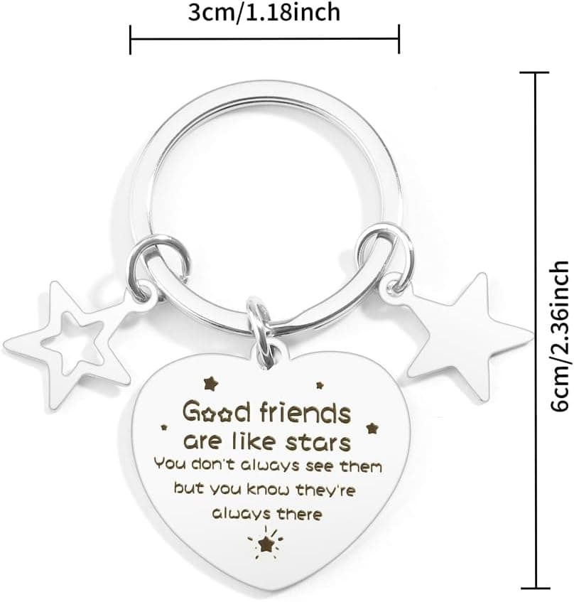 Best Gifts for Friends Colleagues Brothers Sisters Friend Keychain Friend Gift Ideas Valentines Christmas Day Gifts
