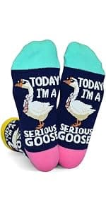 GOLIN Women Funny Crew Socks, Novelty Casual Socks Holiday Gifts Giving B0D1MQ2K3M