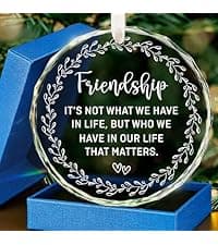 HEXMOZ Retirement Gifts - Retirement Gifts for Women, Men 2025 - Retired Ornament 2025 - Retired Gift for Coworker, Boss, Employee, Teacher, Nurse, Woman, Man - Glass Christmas Ornament Keepsake