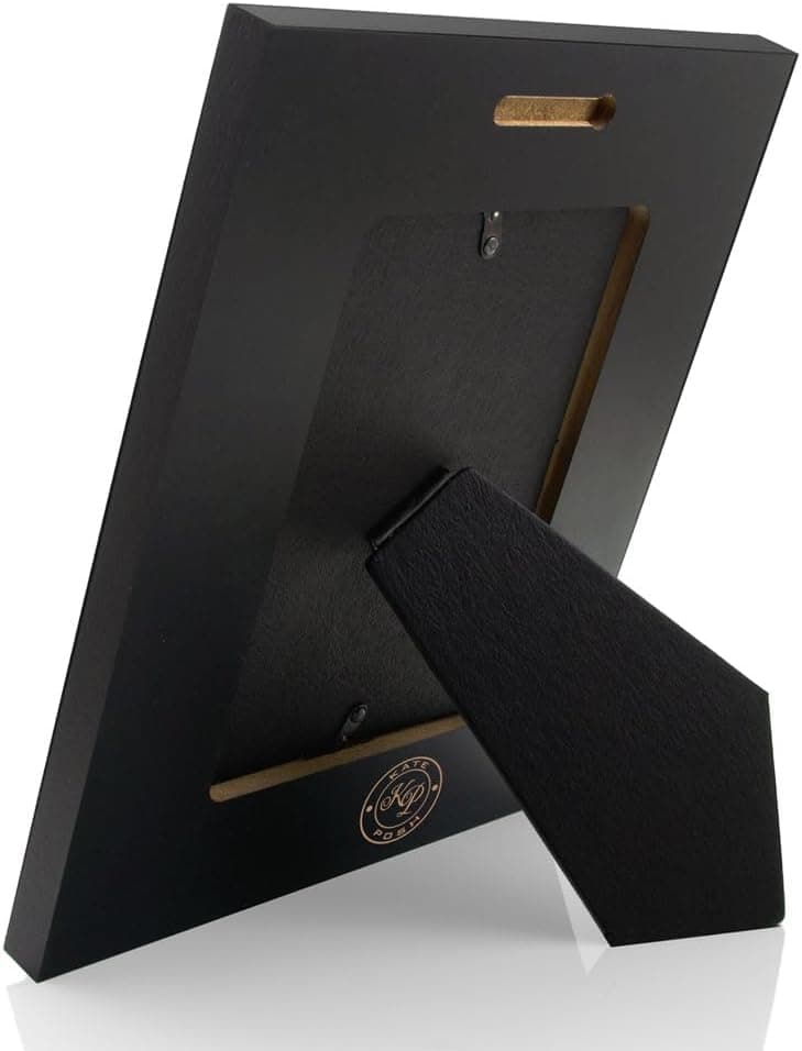 KATE POSH Baptism Picture Frame for Girl, Pink Flowers Decor, Christening, Religisous Gift, From Godparents, New Baby (5x7-Vertical)