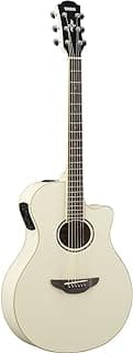 Yamaha APX600 VW Thin Body Acoustic-Electric Guitar, Vintage White